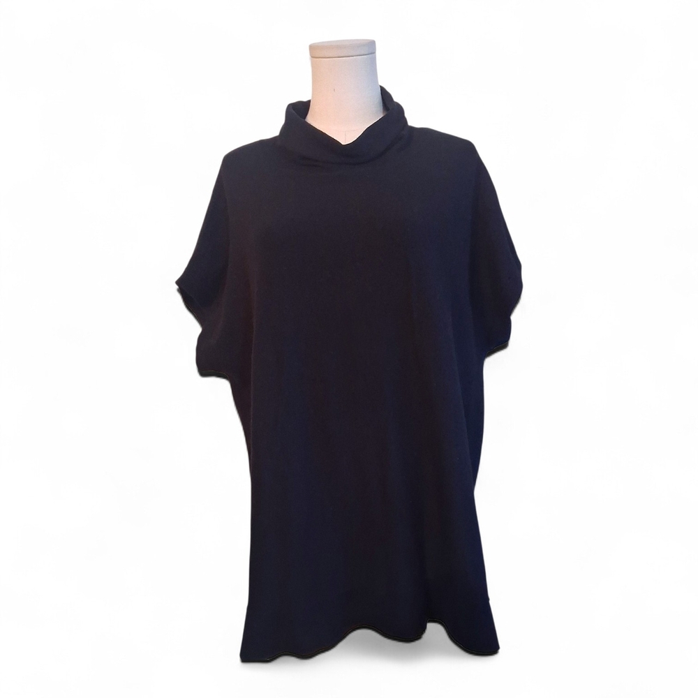 LOFT Midnight Black Sleeveless Pullover Sweater Vest Layering Womens Medium